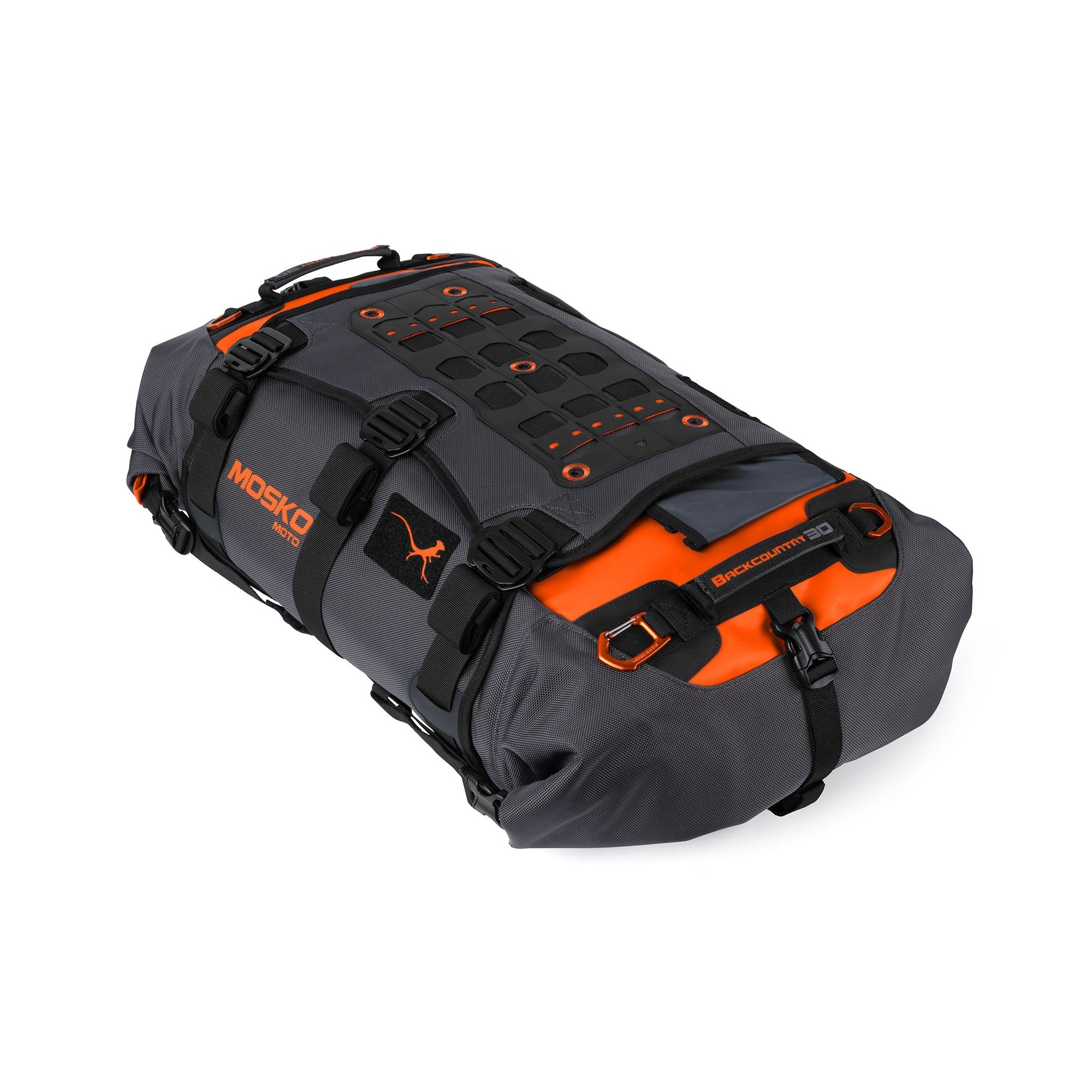 Mosko Moto Duffle Onyx/Orange / WITHOUT CINCH Backcountry 30L Duffle/Pack (V2.5)