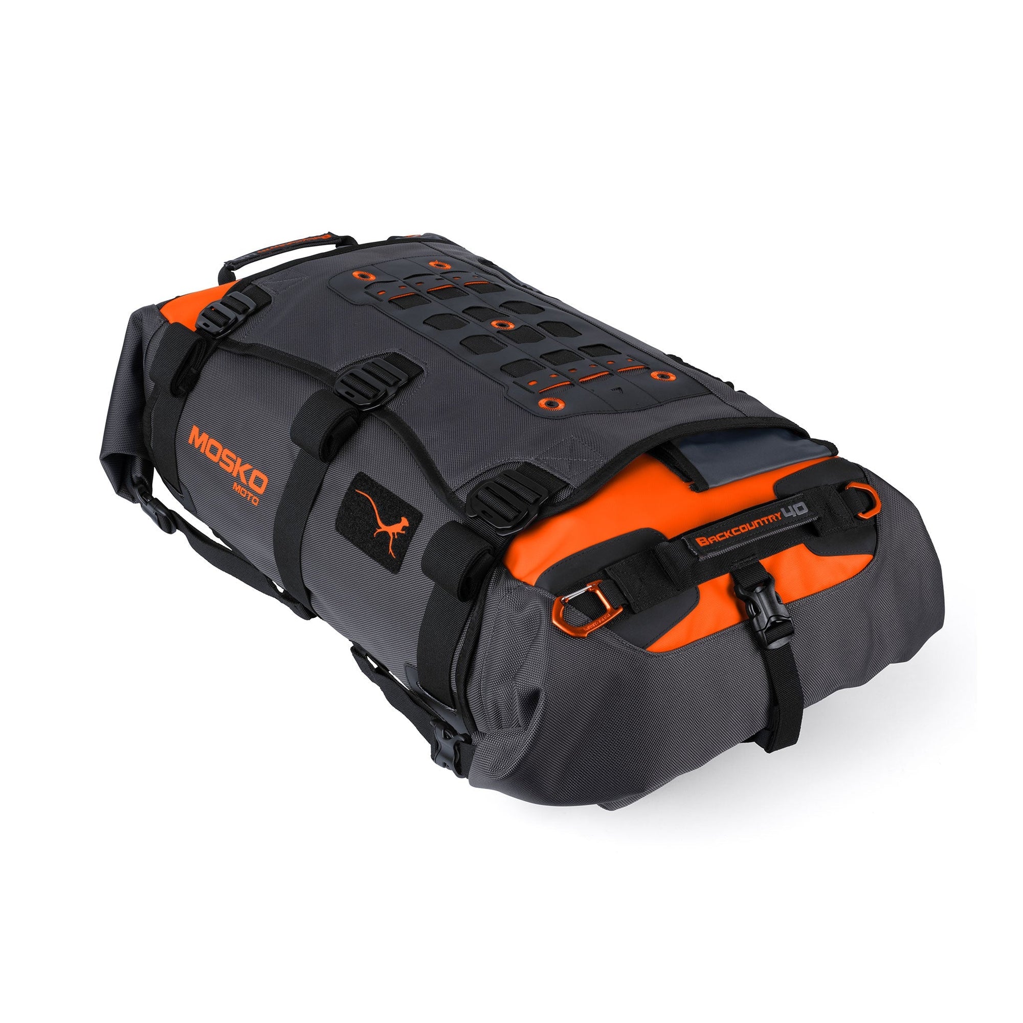Mosko Moto Duffle Onyx/Orange / WITHOUT CINCH STRAPS Backcountry 40L Duffle/Pack (V2.5)