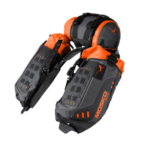 Mosko Moto Rackless System Onyx/Orange - Preorder / NO AUX POX Reckless 40L (V4.0)