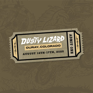 Mosko Moto Ticket Dusty Lizard Campout Ouray