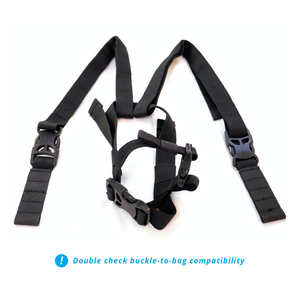 Mosko Moto Hardware Entire Harness - Ghost Eye Buckles Mosko Tank Bag - Second Bike Harness