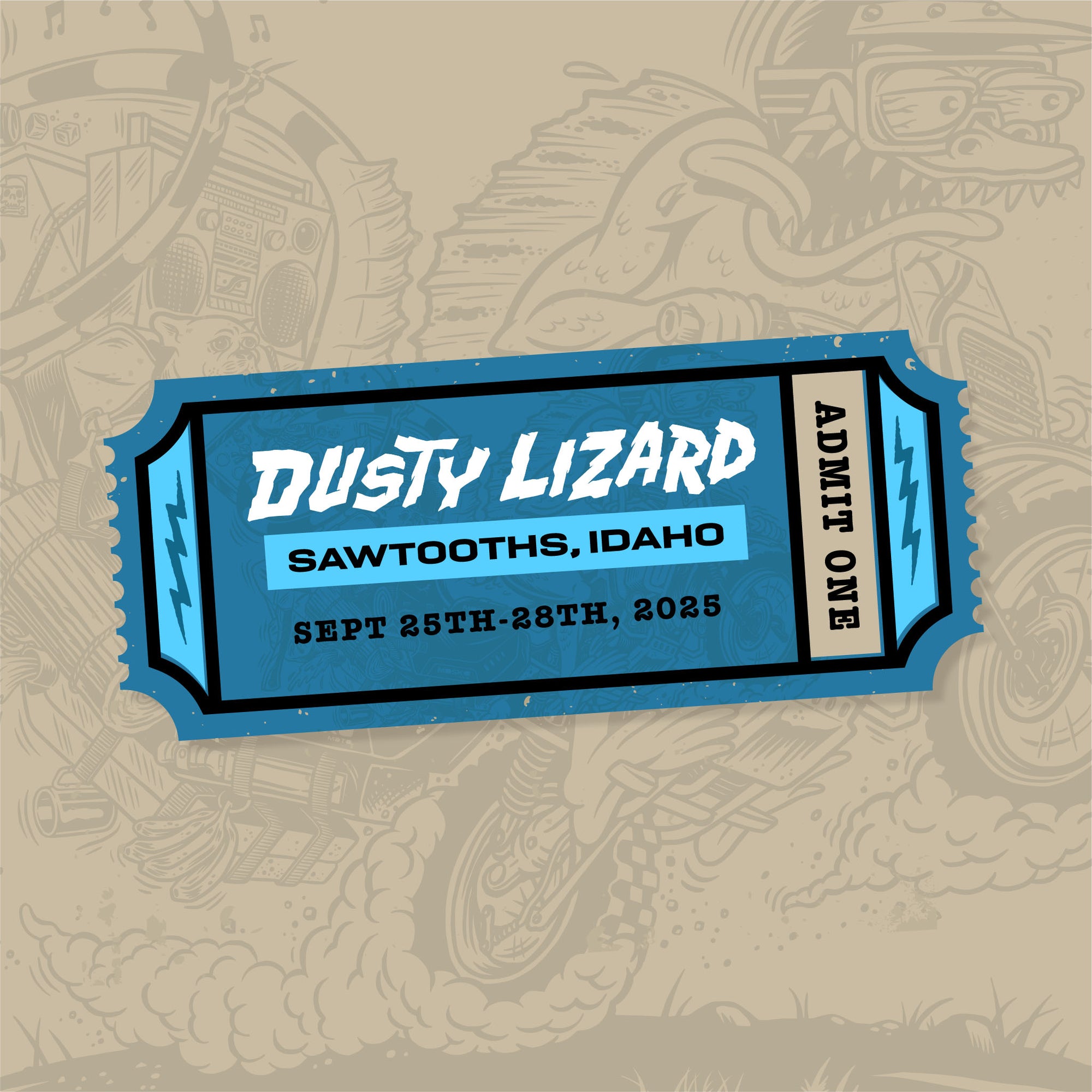 Dusty Lizard Campout Sawtooths