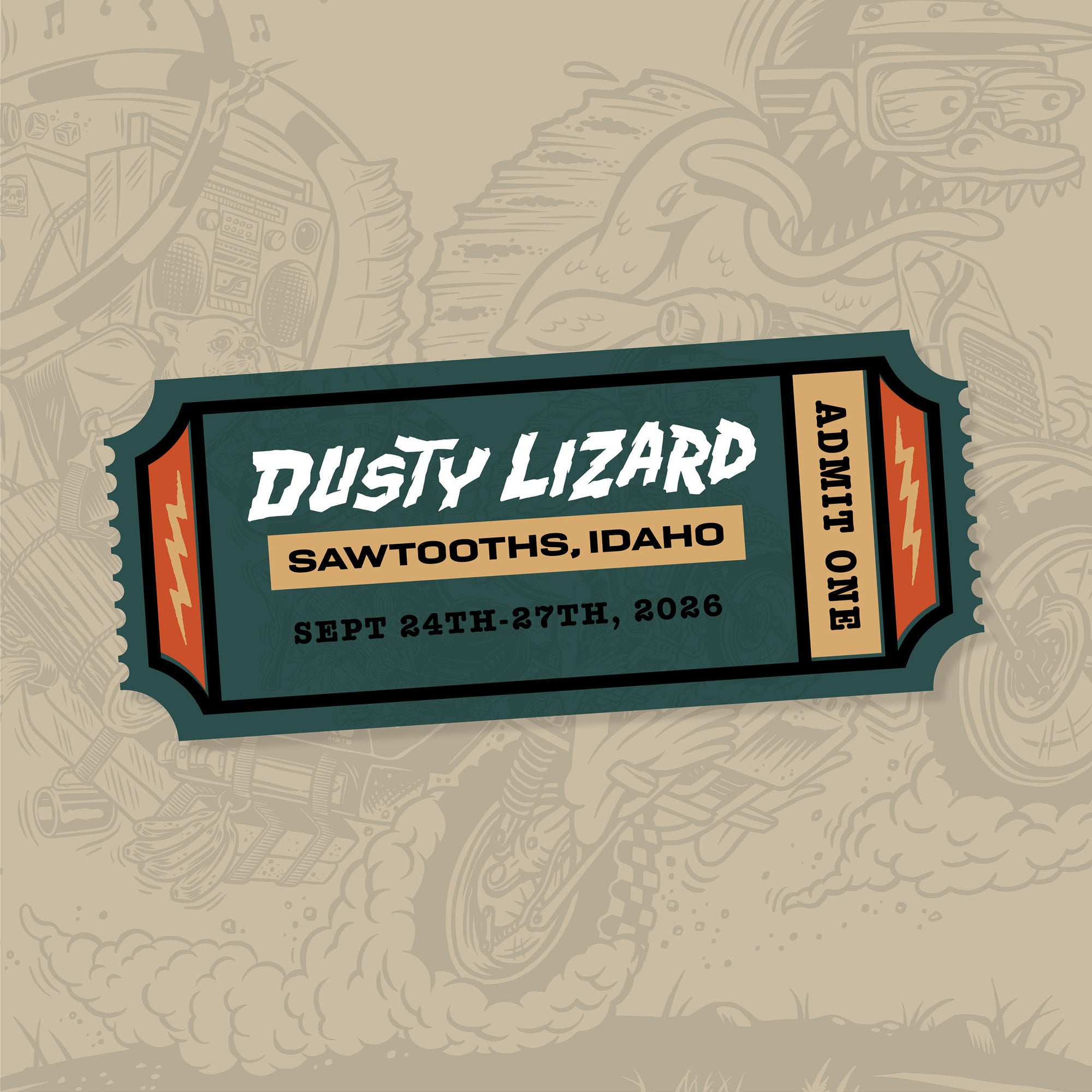 Dusty Lizard Campout Sawtooths