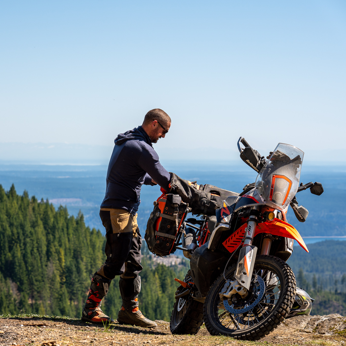 Mosko Moto Apparel DB - Strata Merino Quarter Zip Thermal Top - A