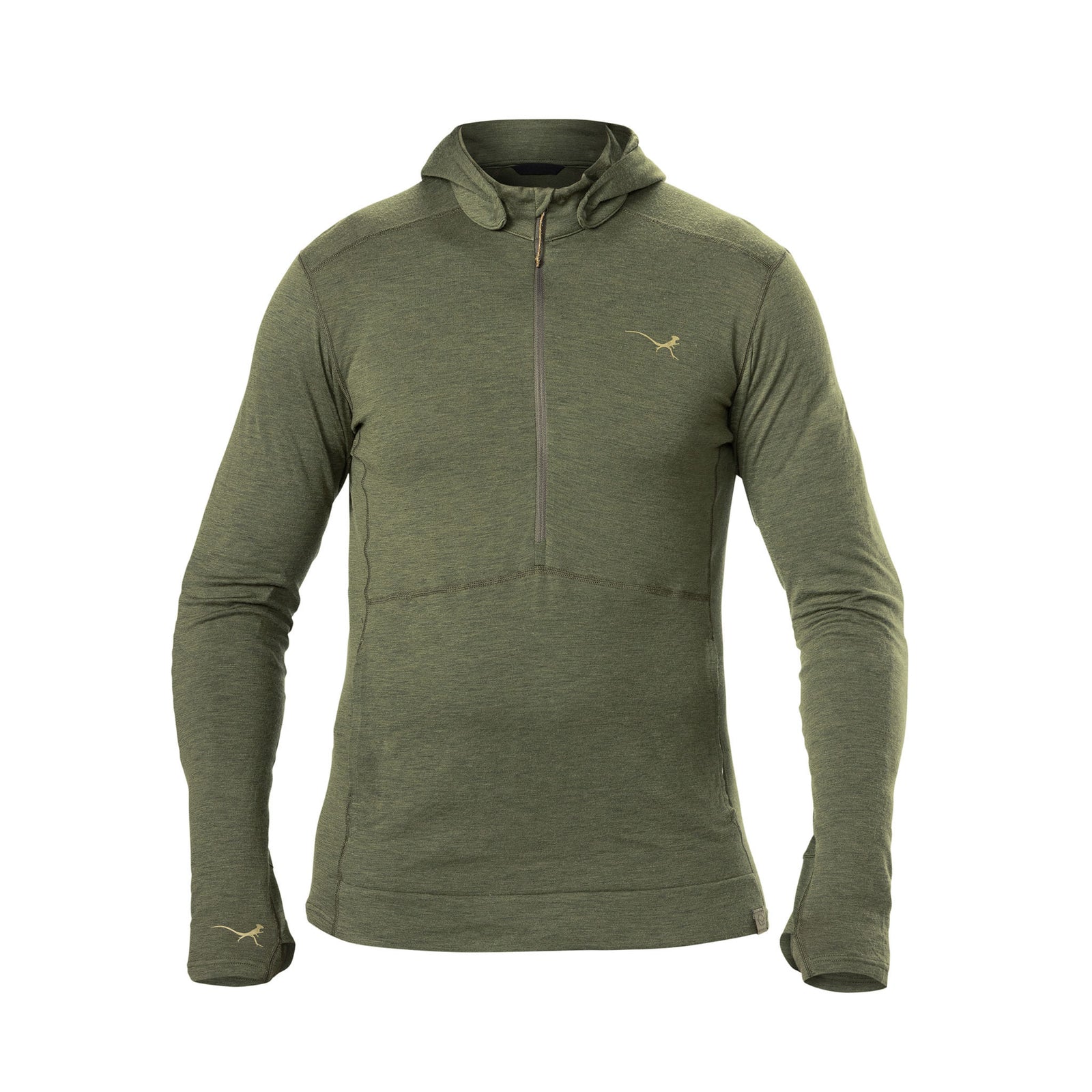 Mosko Moto Apparel Olive Night / S Strata Merino Quarter Zip Thermal Top