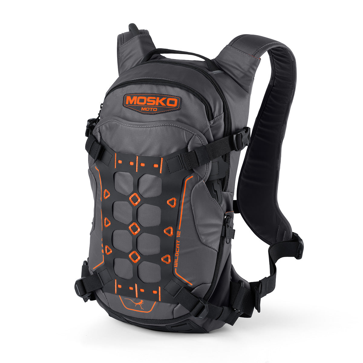 Mosko Moto Backpack Onyx/Orange - Preorder / without Chest Rig Wildcat 12L Backpack