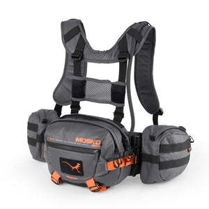 Mosko Moto Backpack Onyx/Orange / without Chest Rig Apecat 9L Harness