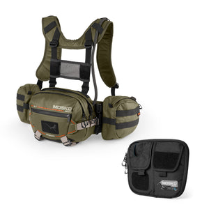 Mosko Moto Backpack Woodland / with Chest Rig Apecat 9L Harness