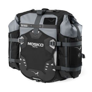 Mosko Moto Luggage Black / 25L + 25L / Four Aux Pox Backcountry Pannier Kit (V2.5)