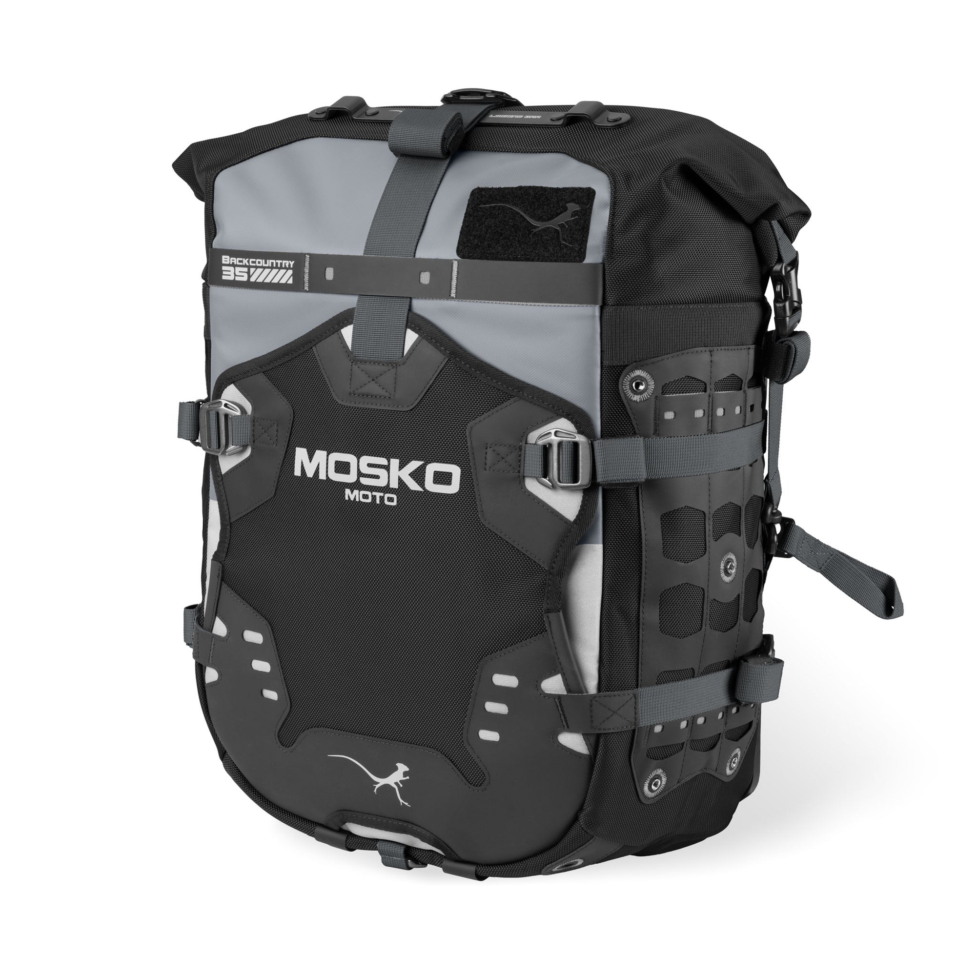 Mosko Moto Luggage Black / 25L + 25L / No Aux Pox Backcountry Pannier Kit (V2.5)