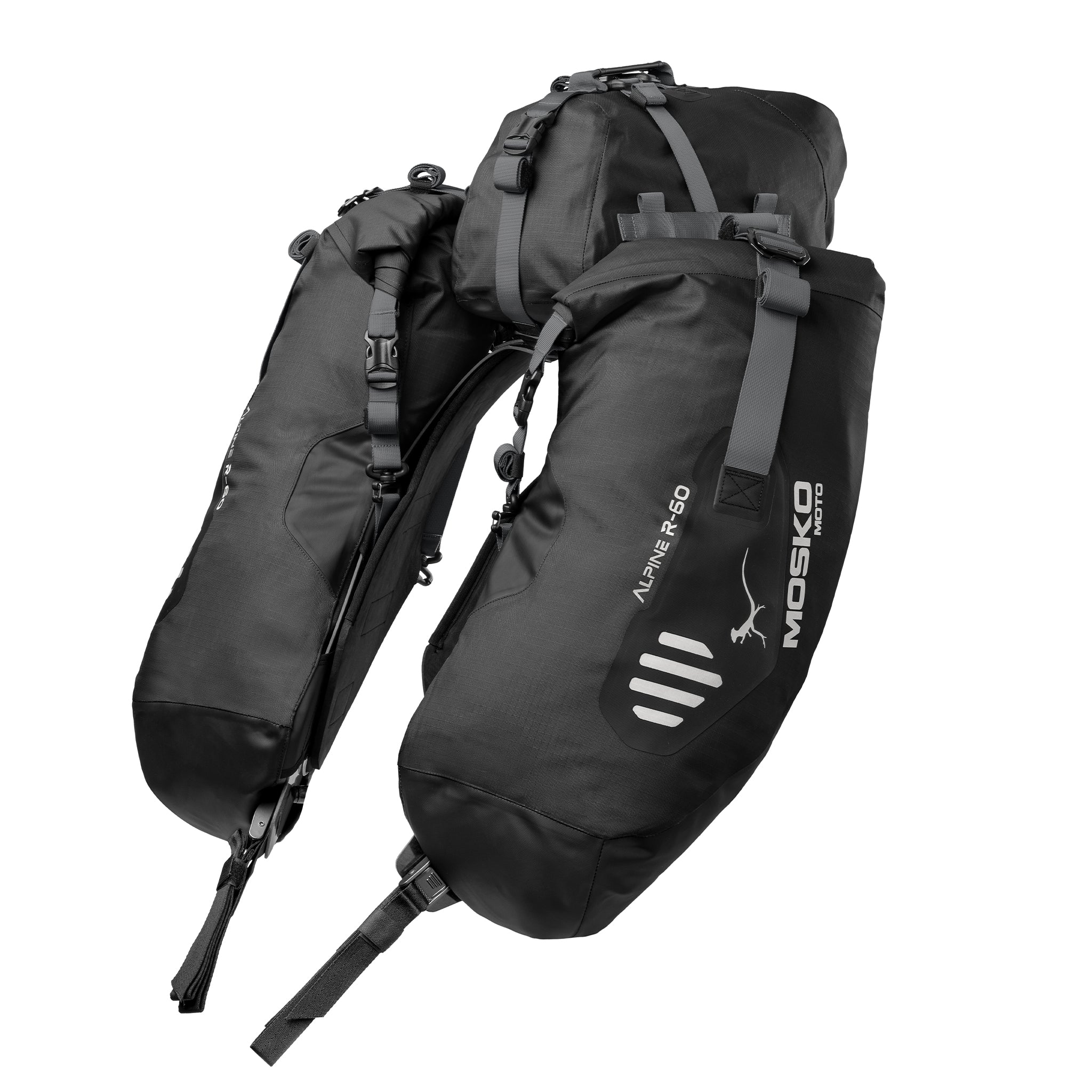 Alpine 60L Rackless Motorcycle Luggage System | Mosko Moto