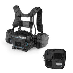 Mosko Moto Luggage Black / with Chest Rig Apecat 9L Harness