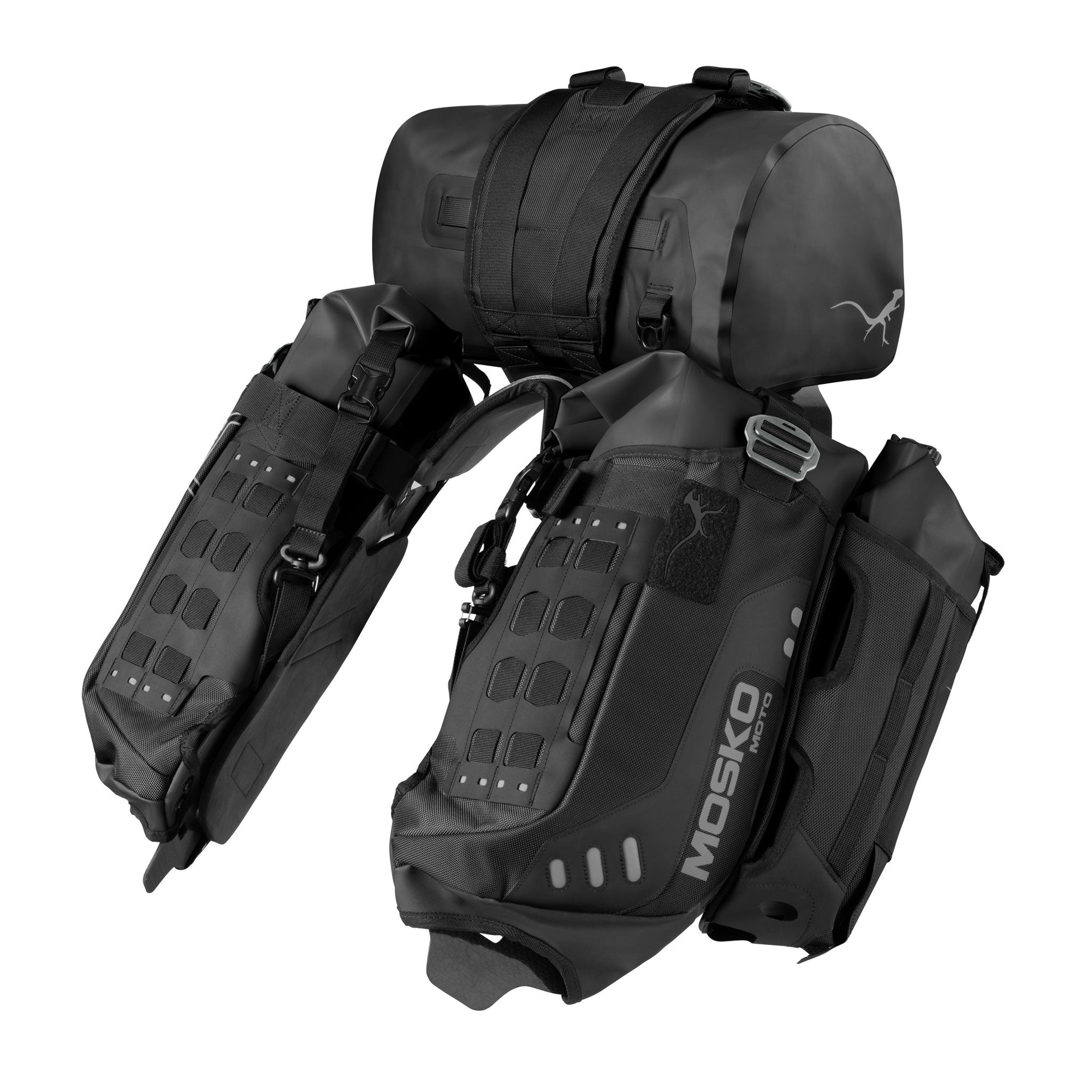 Mosko Moto Luggage Triple Black / Stinger 22L / TWO AUX POX Reckless 40L (V4.0)