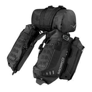 Mosko Moto Luggage Triple Black / Stinger 22L / TWO AUX POX Reckless 40L (V4.0)