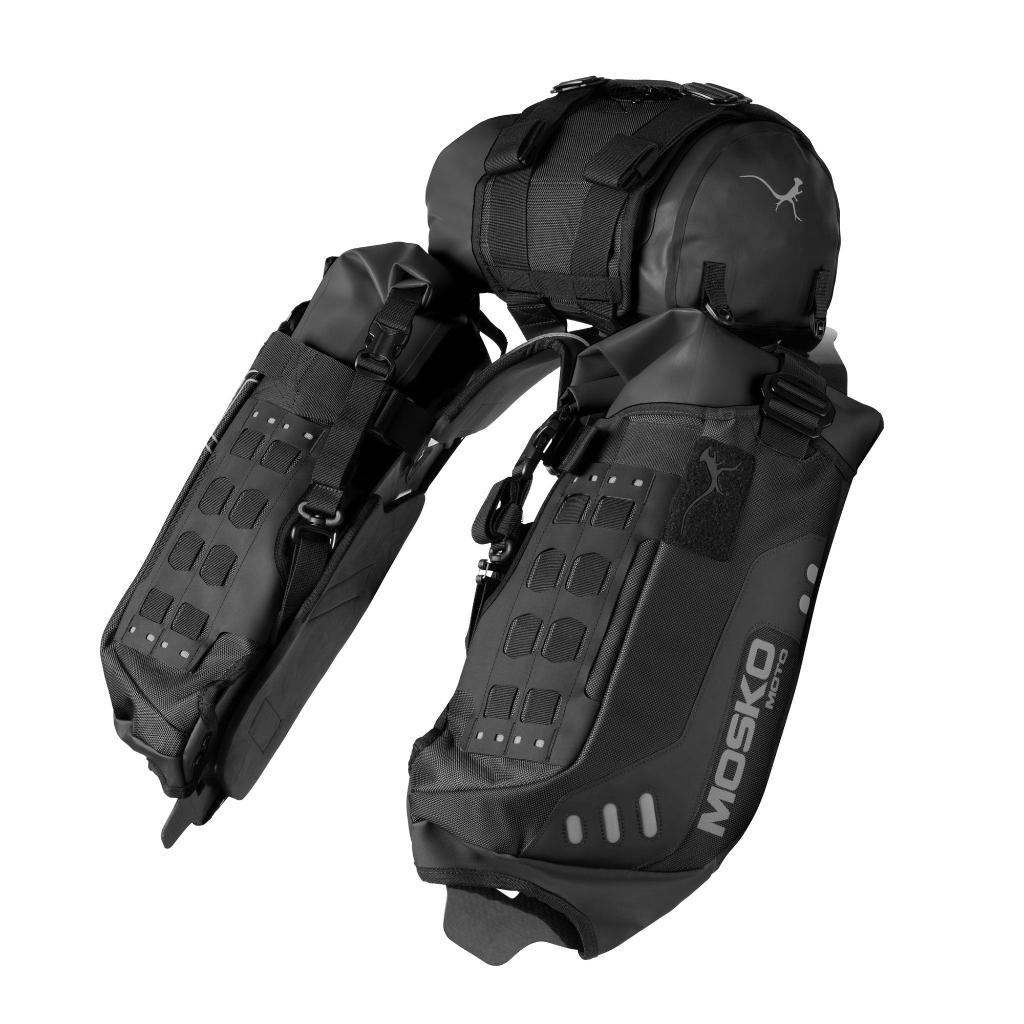 Mosko Moto Luggage Triple Black / Stinger 8L / NO AUX POX Reckless 40L (V4.0)
