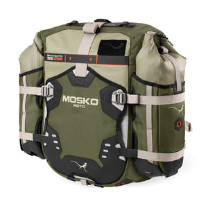 Mosko Moto Luggage Woodland / 25L + 25L / Four Aux Pox Backcountry Pannier Kit (V2.5)