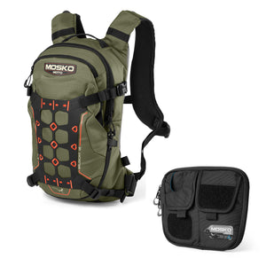 Mosko Moto Luggage Woodland / with Chest Rig Wildcat 12L Backpack