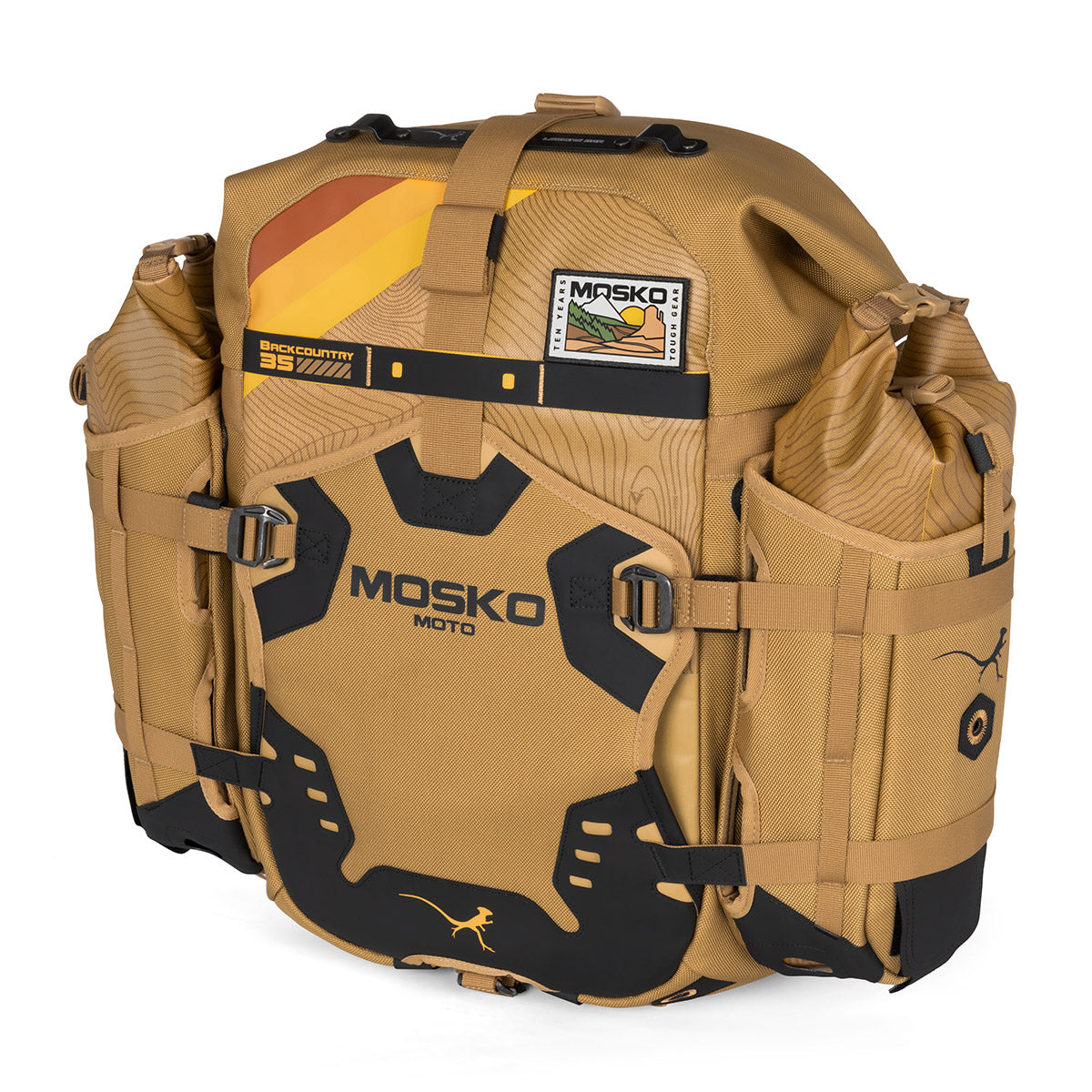 Mosko Moto Pannier 10 YEAR HIGH DESERT - PREORDER / 35L + 35L (Standard) / Four Aux Pox Backcountry Pannier Kit V2.5