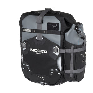 Mosko Moto Pannier BLACK / 35L + 35L (Standard) / Two Aux Pox (Standard) Backcountry Pannier Kit V2.5