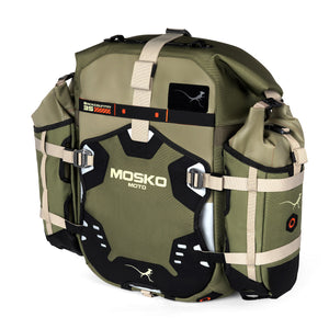 Mosko Moto Pannier WOODLAND / 35L + 35L (Standard) / Four Aux Pox Backcountry Pannier Kit (V2.5)