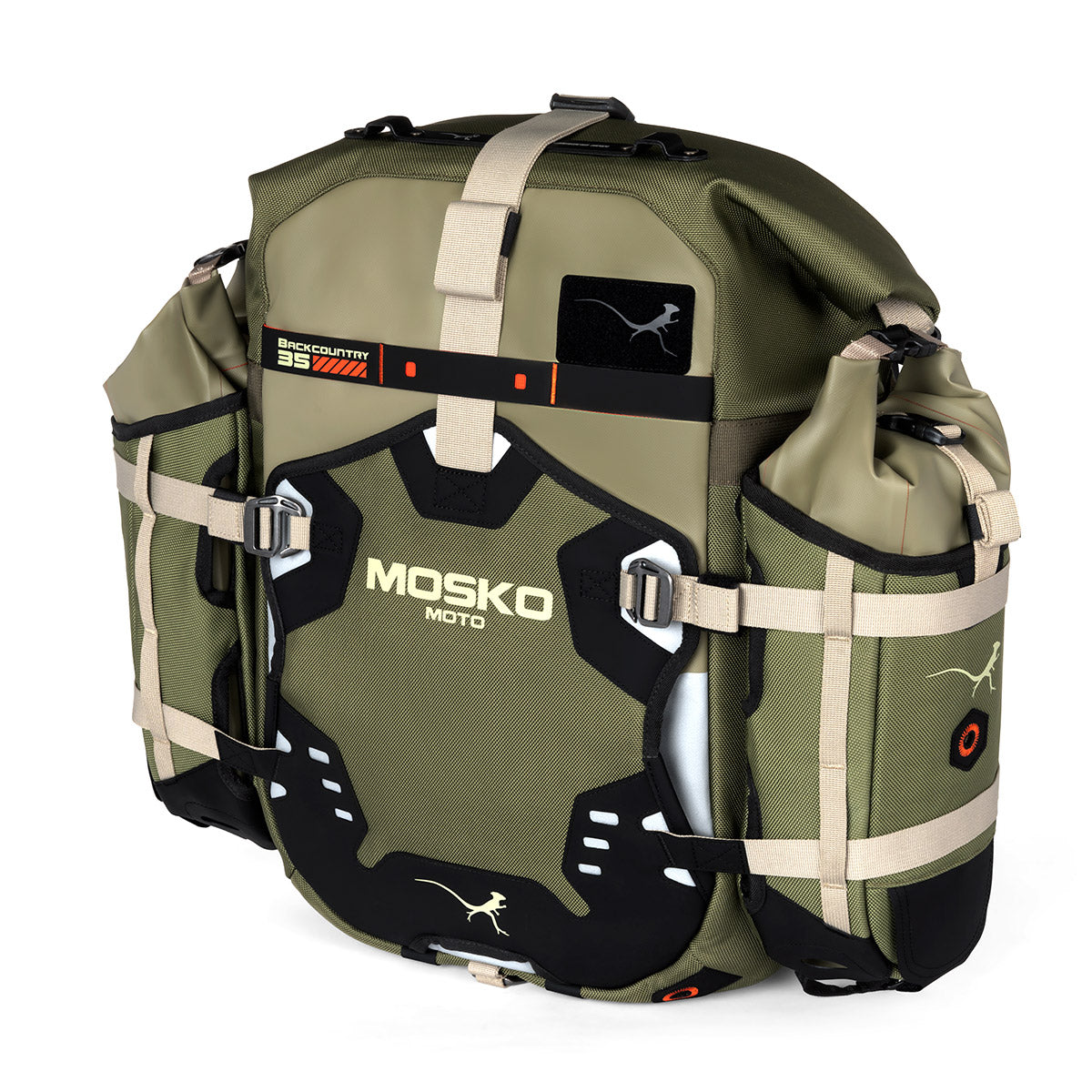Mosko Moto Pannier WOODLAND - PREORDER / 35L + 35L (Standard) / Four Aux Pox Backcountry Pannier Kit V2.5