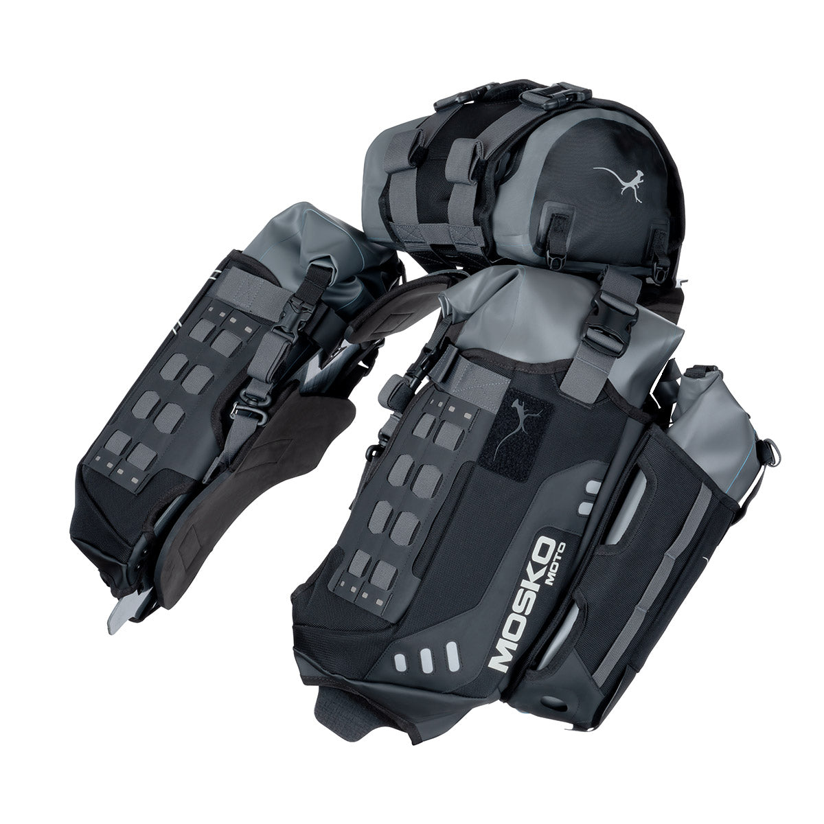 Mosko Moto Rackless System Black / TWO AUX POX (STANDARD) Reckless 40L (V4.0)