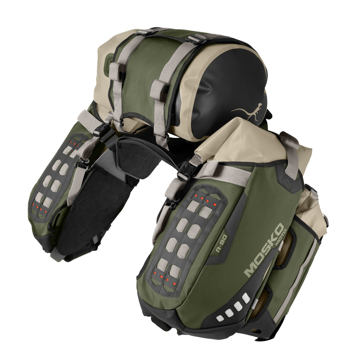 Long Rider Rackless Motorcycle Reckless 80L V4.0 Motorcycle Luggage System | Mosko Moto