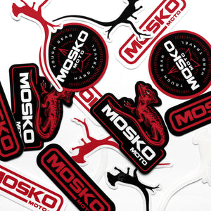 Mosko Moto Stickers Red Stickers