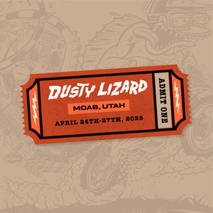 Mosko Moto Ticket Dusty Lizard Campout Moab