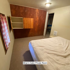 Mosko Moto Ticket Private Room - Miner's Cabin Dusty Lizard Campout Sawtooths