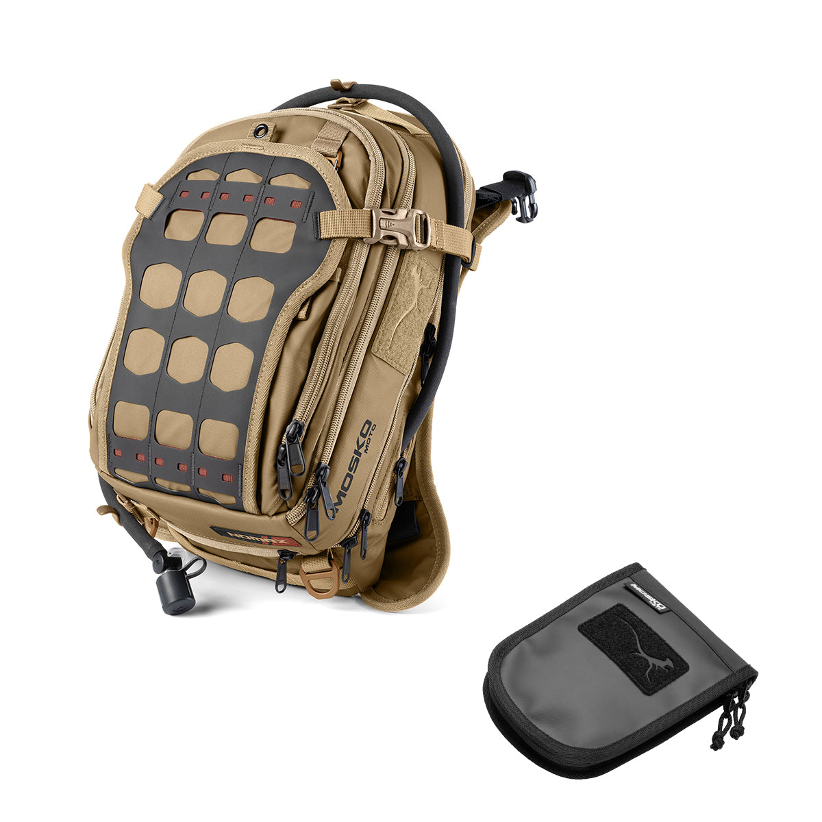 Mosko Moto Luggage Triple Black / NONE Nomax Tank Bag (V3.0)