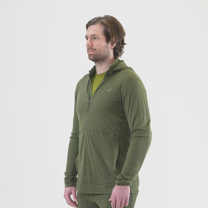 Strata Merino Quarter Zip Thermal Top