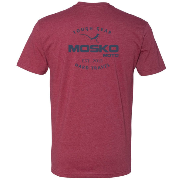 Mosko Moto Apparel Cardinal / S DB - Retro T-Shirt - A