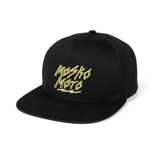 Mosko Moto Hats Black Scrawl Hat