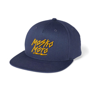 Mosko Moto Hats Navy Scrawl Hat