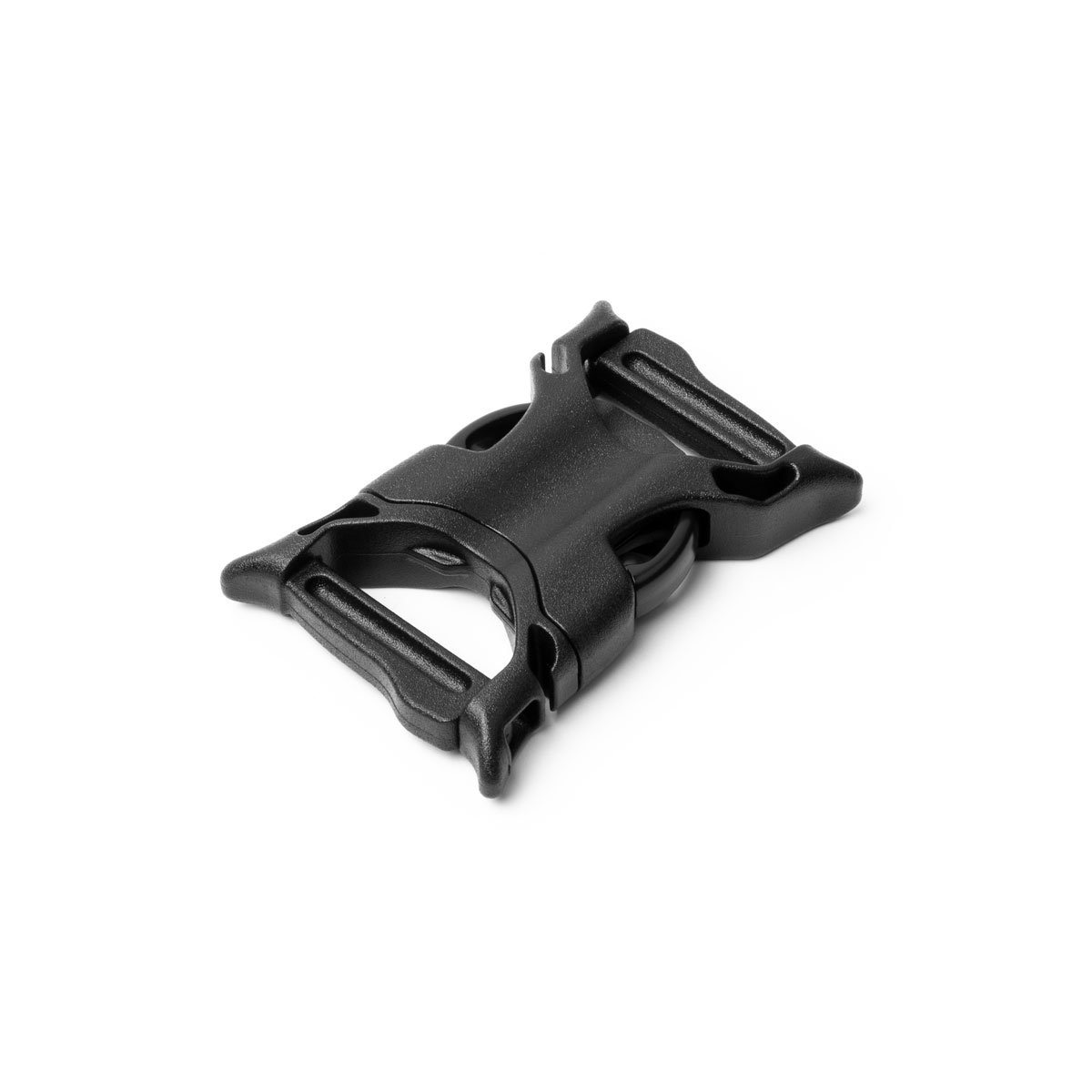 Black No Sew Plastic Dual Adjust Side Release Buckle 20mm 25mm