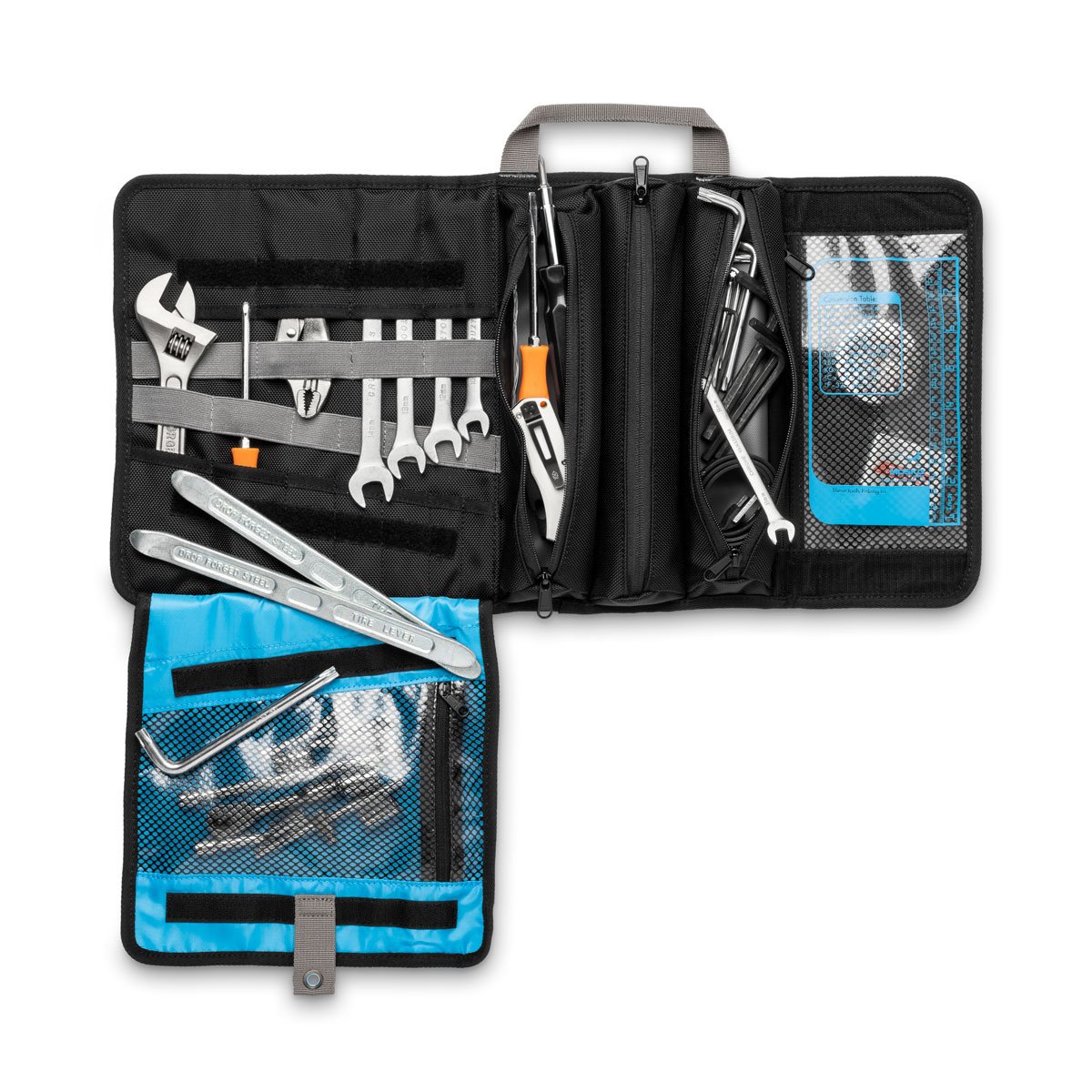 2 Pack Heavy Duty Roll Up Tool Bag Organizer With 6 Tool Pouches