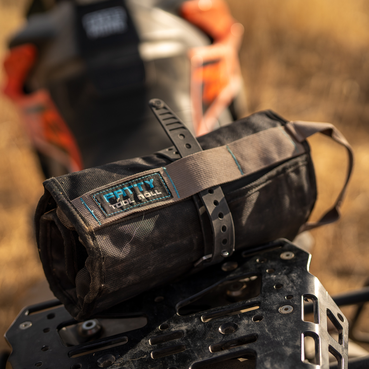 A-Pro Heavy Duty Motorcycle Tool Roll Bag - 23x9 Cm Pannier Luggage With Straps & Buckles For Motorbike/Scooter